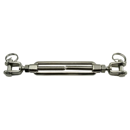 Midwest Fastener 1/4" 316 Stainless Steel Jaw/Jaw Turnbuckle 35802